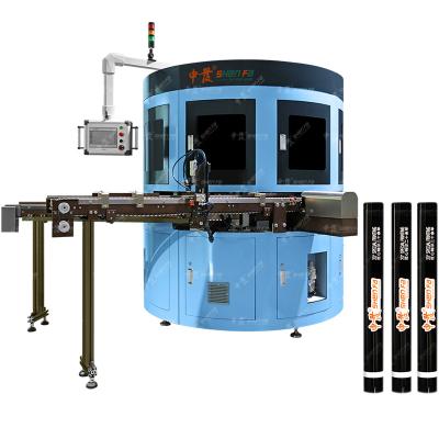 China Automatic Servo 2 Color Pen Printing Pen Printing Full Servo Silk Screen Printing Machine for Pen Pencil for sale