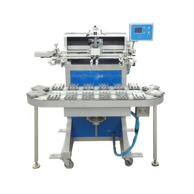 China Plastic Goods Printing Plastic Lid Cover High Productions Semi Automatic Screen Printing Machine for sale