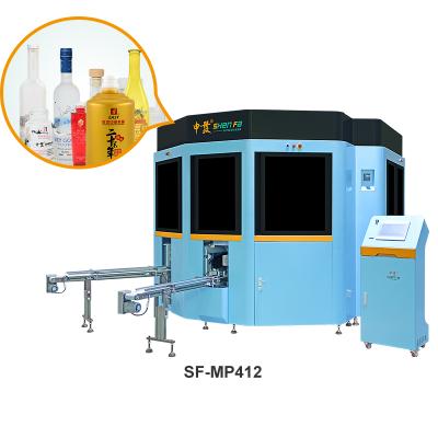 China Automatic Plastic Bottle CNC Servo Four Color Silk Screen Printing Machine For Plastic Bottles for sale