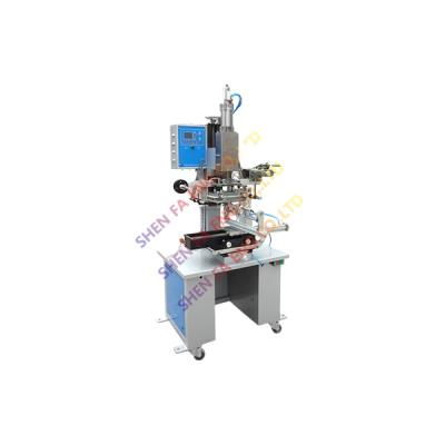 China Manual Food Glass Bottle Hot Foil Stamping Machine SF-6B Hot Stamping Machine For Glass Bottle for sale