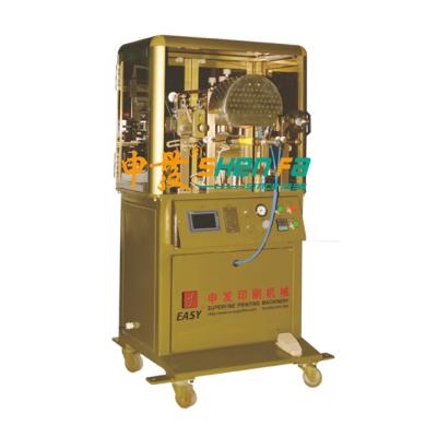 China Cosmetic Plastic Lid Bottles Semi Automatic Hot Stamping Machine for sale