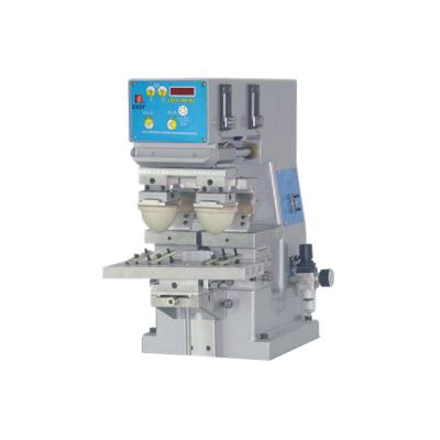 China Printing Shops 1 Color 2 Pieces Printing At The Same Time Rhythm Pad Printing Machine for sale