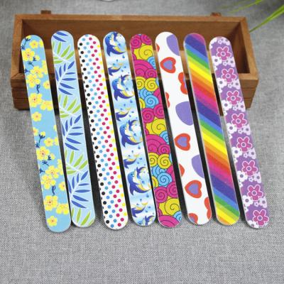 China Nail Care Manicure Colorful Double Sided Washable NailFiles Nail File And Buffers for sale