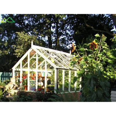 China New Design Modern Greenhouses Easily Assembled Glass Garden Greenhouses Covers Single Storey Green Antifreeze Tiered House for sale