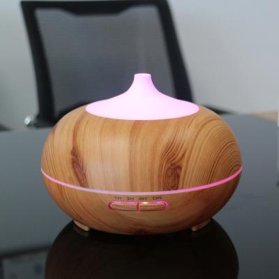 China Household Oil Diffusor Air Humidificador 500ml Grain Humidifier Ultrasonic Essential Wooden Car Perfume Diffuser for sale