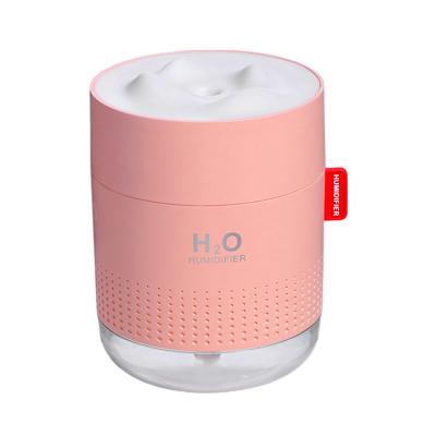 China Household large capacity 500ml USB ultrasonic air humidifier for car portable h2o LED lights humidifier for home for sale