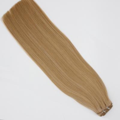 China Straight 2021 Russian Perfect Hair Weft Clean Neat Cuticle Neat Machine Made Wefts Premium Straight Machine Made Wefts for sale