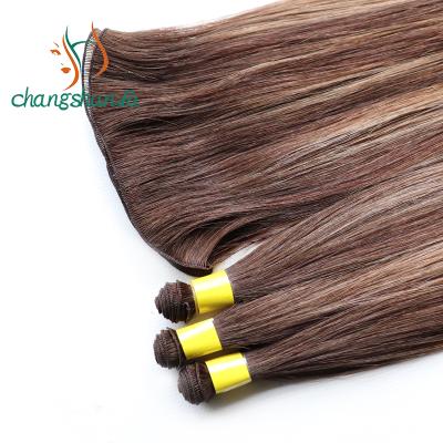 China Super thin straight hand tied weft ombre 1b/30 hair weft brazilian double drawn virgin braiding hair on sale for sale