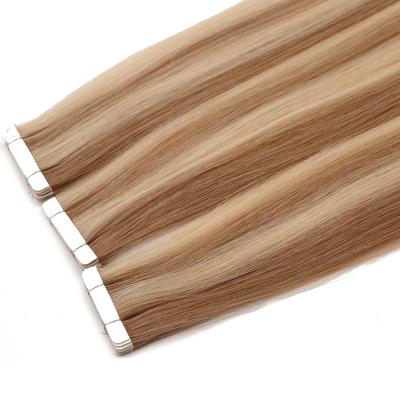 China Wholesale Straight Changshunfa 9A Remy Tape Hair Extensions Double Drawn Tape In Hair Extensions Virgin Tape Human Hair for sale