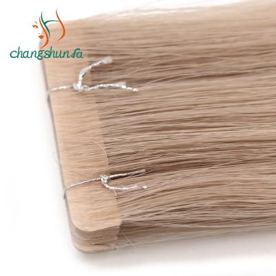 China Changshunfa Straight 18 20 22 100g Good Quality One Bundle Tape Hair Extension Hair With Strong Tape for sale