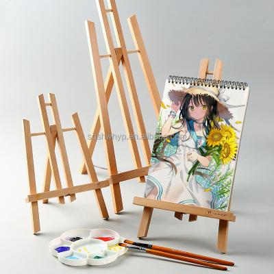 China Light Weight 30 Cm Wooden Easel For Canvas Display For Kids And Students for sale