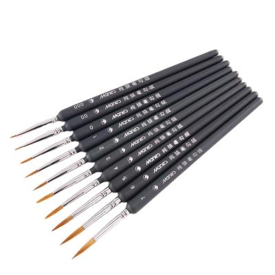 China Professional Artist Reusable Brushes Set For Detail Oil / Watercolor Paint for sale