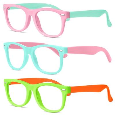 China Blue Light Blocking Children Ray Filter Blocking Glass River Blue Light Silicone Glass Popular Wholesale Children Optical Actions for sale