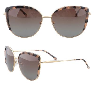 China 2021 Fashion Sunglasses Private Label Sunglasses Eye To Wear Gold Glass Stainless Steel Custom Metal Retro Polarized Sunglasses For Women And Men for sale