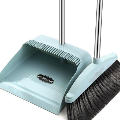 China Home Broom and Dustpan Set Combination Sweep Hair Soft Plastic Household Broom Factory Direct Wholesale Cleaning for sale