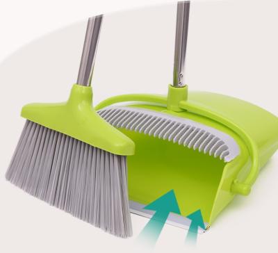 China Leasylife Indoor Cleaning Household and Commercial Foldable Broom Dustpan and Bucket Two-Piece Combo for sale