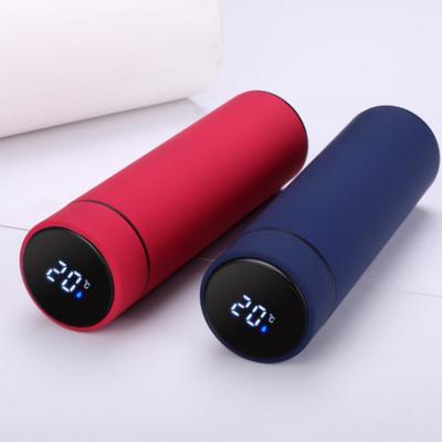 China Smart Drinkware LED Display Stored Alarm Drinking Stainless Steel UV Cleaning Intelligent Water Bottle for sale