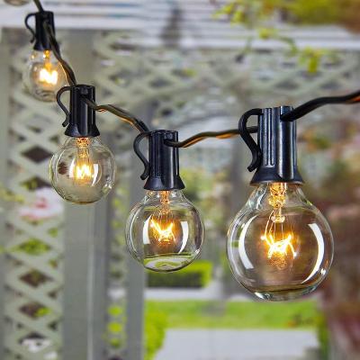 China Outdoor Waterproof Connectable Edison Vintage G40 Replacement Bulb Holiday Party Home Birthday Festoon String Lights G40 String Lights for sale