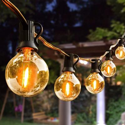 China Shatterproof Outdoor Waterproof G40 String Lights G40 Led String Light Christmas Decorations Tree Bulb String Lights for sale