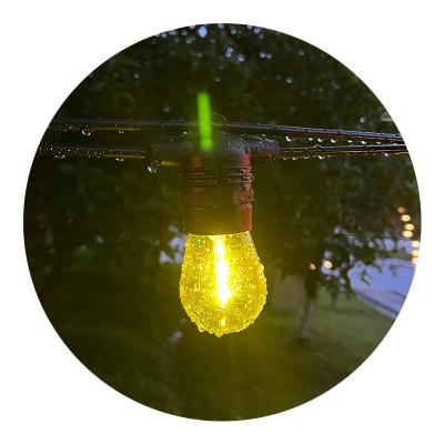 China Outdoor Hanging String Lights S14 A60 LED Bulb Garden Garland Holiday Party Festoon Lighting Vintage Patio Globe 48ft String Light for sale