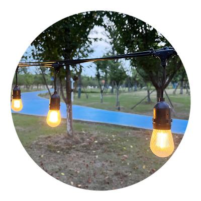 China Waterproof Hanging String Lights Vintage Edison Wire Bulb String Hanging String Light S14 Party Light Led String for sale