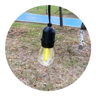 China S14 Bulb Festoon String Lights Vacation Garden Shatterproof Colorful Cafe Decoration Outdoor Hanging Waterproof Outdoor Led Patio Garden Backyard Led Light for sale