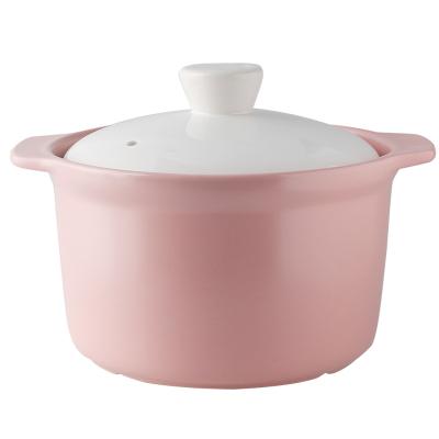 China Sustainable Multifunctional High Quality Color Household Ceramic Macarone Casserole for sale