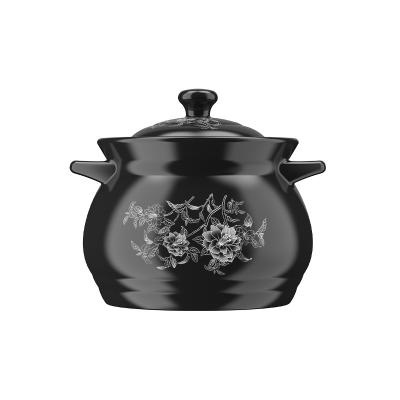 China Sustainable Hot Sale High Temperature Resistance Household Ceramic Soup Pot for sale