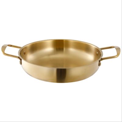 China Viable wholesale various sizes of high quality stainless steel pans korean style ramen pot household soup pots for sale