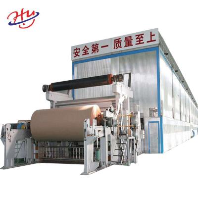 China Kraft Paper Plant Corrugated Cardboard Paper Roll Making Machinery Paper Recycling Plant for sale