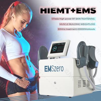 China Portable 4 Handles with RF Fat Burning Muscle Building Emslim Mini Body Sculpting EMS Butt Lifting Machine with RF for sale