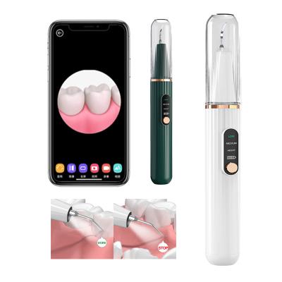 China Herramienta de limpieza Sonic Electric Tooth Cleaner del diente portátil dental seguro visual del escalador de Hd en venta