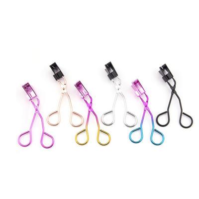 China With Instructions Carbon Steel Eyelash Curler False Eyelash Tool Metal Plated Auxiliary Eyelash Curler for sale