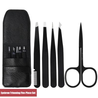 China Wholesale Custom Durable Stainless Steel Beauty Make Up Tools Lady Eyelash Scissor Trimmer Eyebrow Tweezer Tool Kit Ladies Makeup Tool Kit for sale