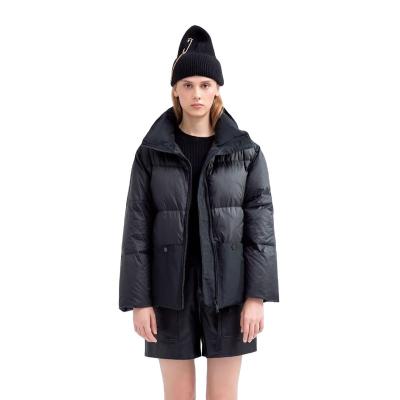 China Sustainable Custom Logo Women Coat Winter Jacket Comfortable Warm Light Weight Down Coat Wear For Women for sale