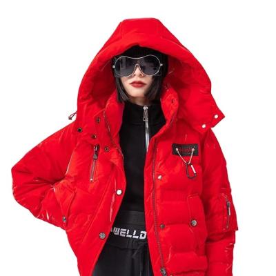 China Manufacturer Women's Winter Breathable Women's Long Sleeve Zipper Down Coat Custom Logo Stripper Jacket For Women for sale