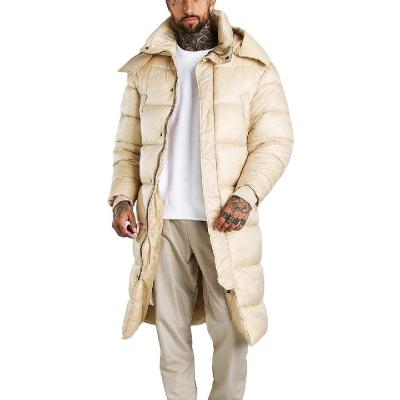 China Sustainable Mens Jackets Coats Fashion Long Stripper Jackets Custom Made High Quality Down Coat For Men for sale