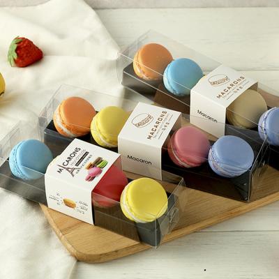 China Recyclable Custom Luxury Printing Macaroon Packaging Boxes With Clear Tray for sale