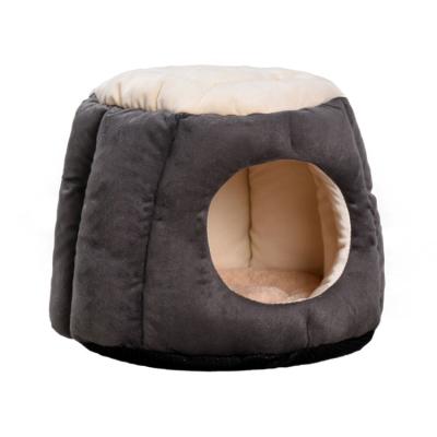 China Warm Comfortable Stored Cat Sleeping Bed Amazon Pets Warm Beds Winter Semi-enclosed Tent for All Seasons for sale