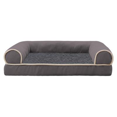 China Sofa Luxury Washable Popular Zipper Removable Comfortable Dog Cover Orthopedic Foam Sleeping Pet Bed For Dog Cat Puppy for sale