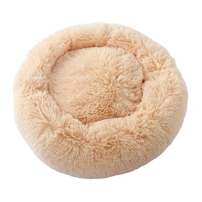 China Stocked Manufacturers Selling Round Thickened PV Fleece Donut Pet Pads Deep Beds Cat Dog Pet Sleep Pet Supplies for sale