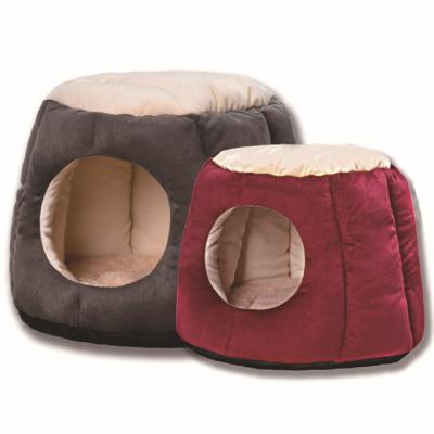 China High Quality 2023 New Arrival Pet Cave Safety Semi-enclosed House Pet Stored Anti Calming Cat Bed Soft Flurry Worry for sale