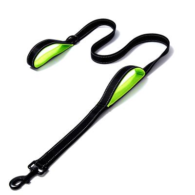 China Thoughtful Factory Wholesale Dog Supplies Thoughtful Nylon Pet Leashes Double Handle For All Size Dogs Puppies for sale