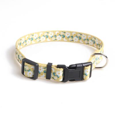 China Wholesale High Quality Fashionable Dog Collars Stocked From Pet Accessories Collares Para Perro Logo Nylon Dog Collar Custom Made for sale