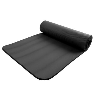 China Wholesale Extra Thick Custom Logo Yoga Pilate Exercise Eco Friendly NBR Foam Gym Exercise Yoga Mat for sale