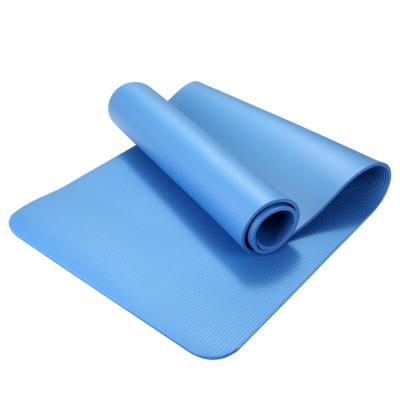 China Yoga Pilates Exercise Gym Workout Home Sports Non Slip Fitness Yoga Matt NBR Custom Eco-Friendly Mat for sale