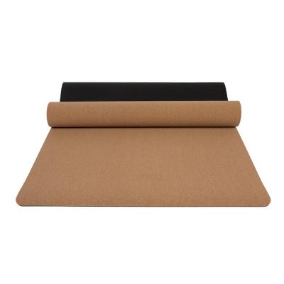 China Yoga Top Selling Custom Logo Anti Tear Eco Friendly Natural Rubber Cork Yoga Mat for sale