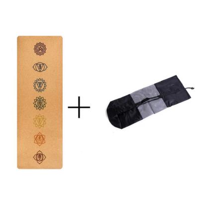 China Custom Eco-Friendly Band Cork Yoga Mat Natural Logo Print Gym Workout Organic Yoga Pilate Exercise Wholesale for sale