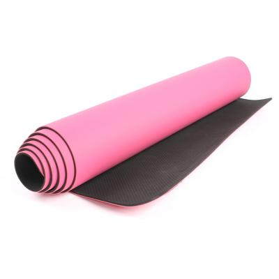 China Regular Colors And Premium Eco Friendly Patterns Flexible Anti Tear Pilates Exercise Natural Rubber PU Yoga Mat for sale