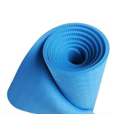 China Wholesale New Design Yoga Custom Printed Mat Single-Color Non Slip Eco Friendly Strip Yoga Mat for sale